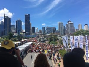 Brisbane activists marching through CBD on Australia Day